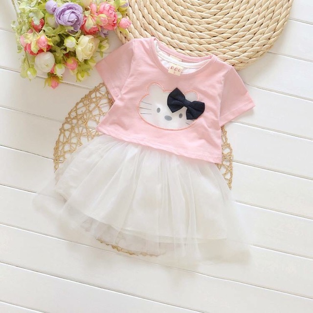 Set váy kitty 2 chi tiết cho bé gái