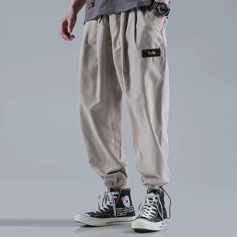 Quần dài phối dây rút phong cách hip hop cá tính thời trang cho nam