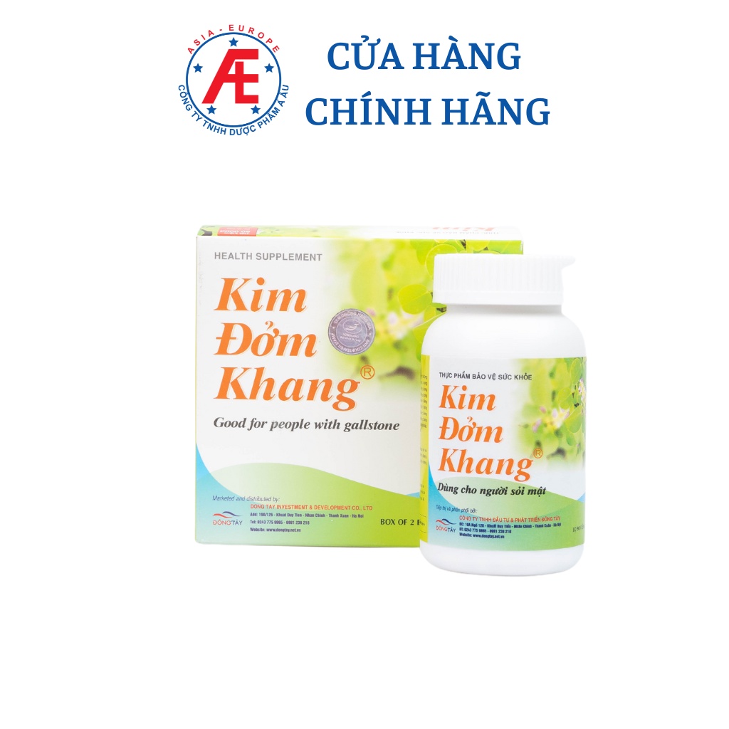 Kim Đởm Khang lọ 90 viên và 180 viên DƯỢC PHẨM Á ÂU