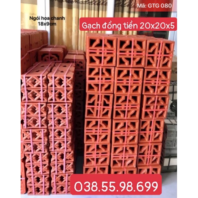 GẠCH THÔNG GIÓ 20x20x5 GỐM SỨ BÁT TRÀNG GIÁ SỈ