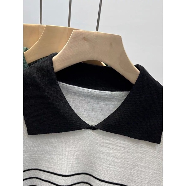 Áo polo len tăm cọc tay (A01185)