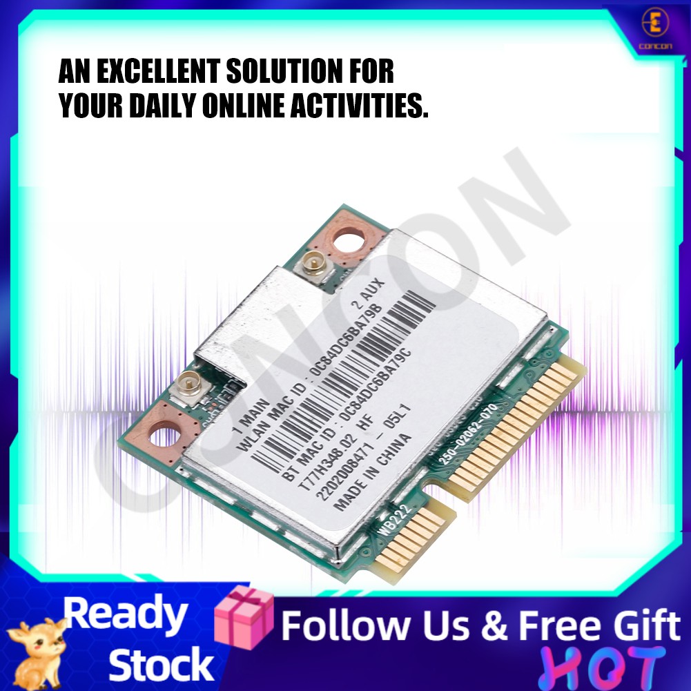 Băng tần kép 2.4G / 5Ghz AR5B22 Mạng 300Mbps WIFI Mini PCI-E Card không dây
