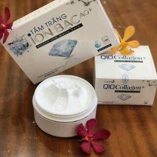 Combo tắm trắng ion bạc và kem body
