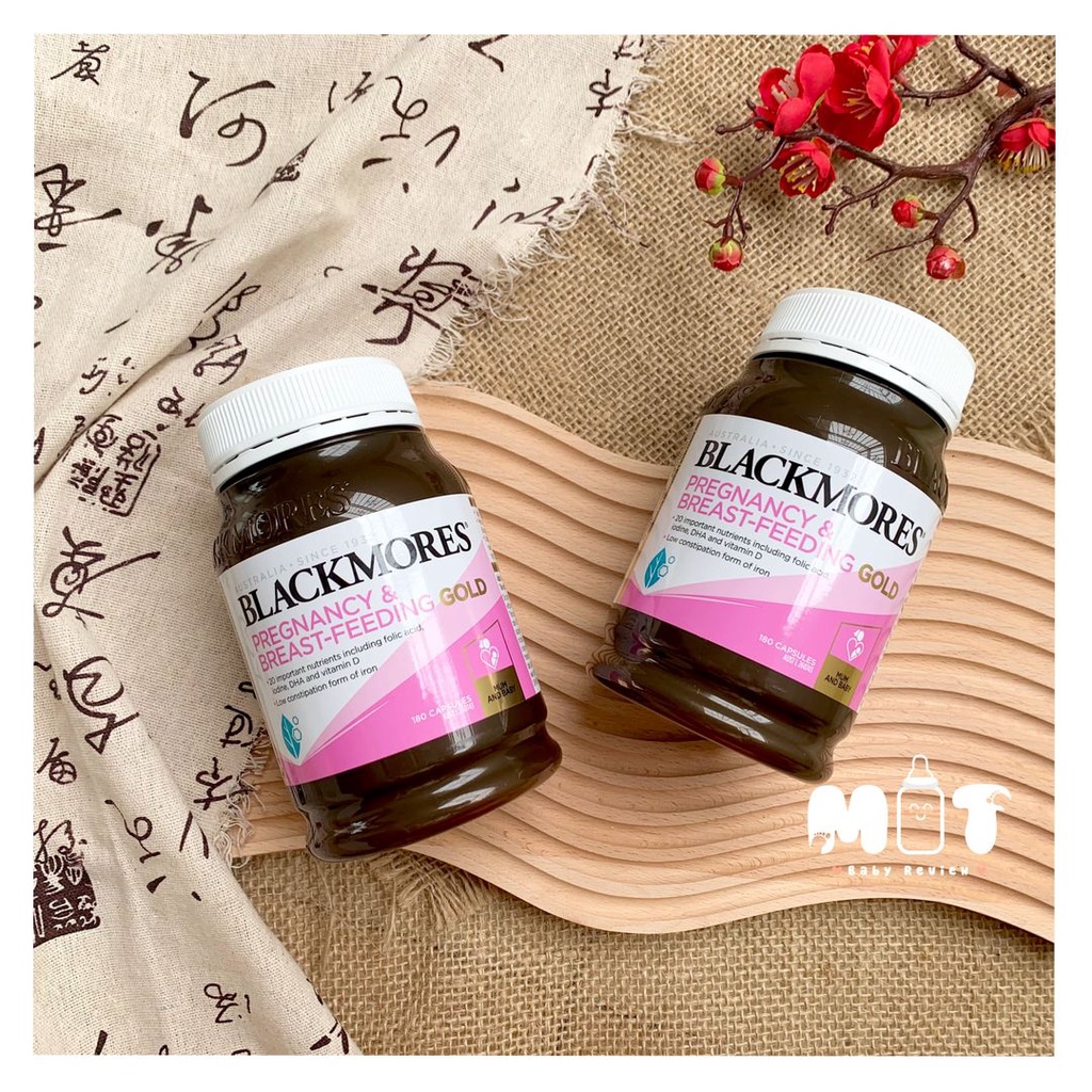 Viên uống vitamin tổng hợp cho bà bầu và sau sinh Blackmores pregnancy & breast feeding gold