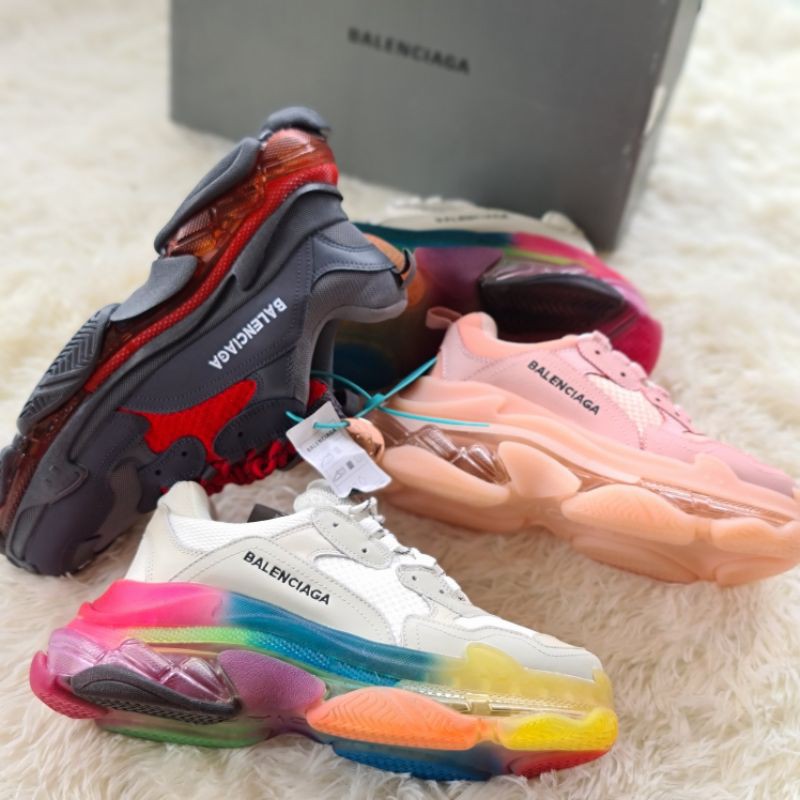 Giày Balenciaga Triple S Đế Trong Các Màu Cao Cấp