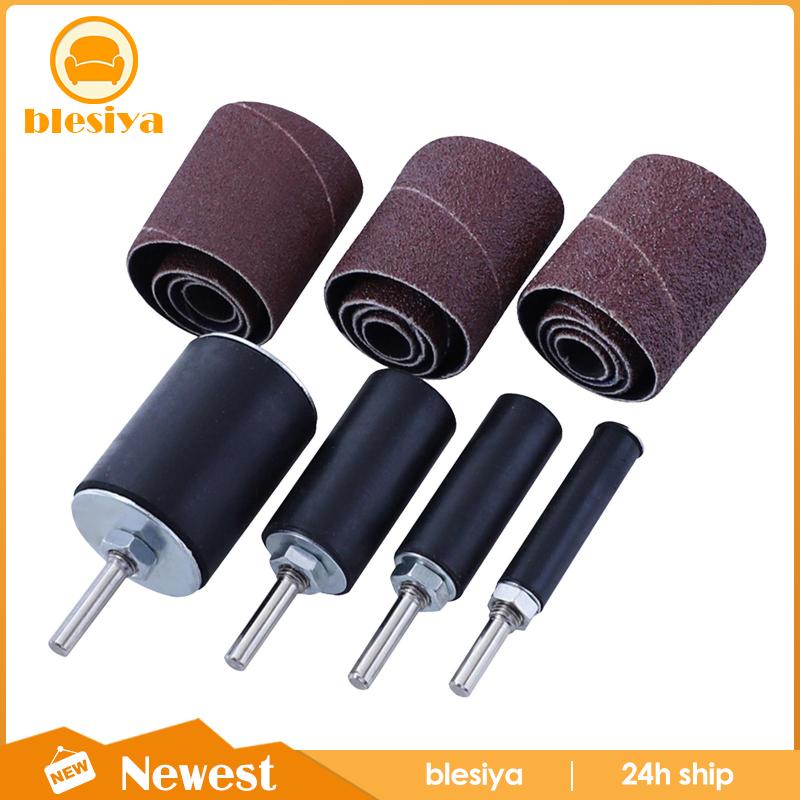 [Blsiya] Giấy Nhám Giấy Nhám Cuộn Tròn Trục Kim Loại Thiết Bị Làm Việc