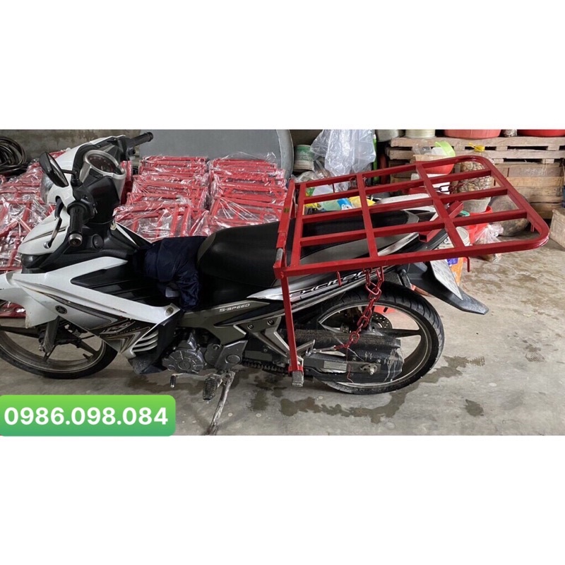 Giá chở hàng, baga xe máy đa năng không mở cốp, tháo lắp dễ dàng