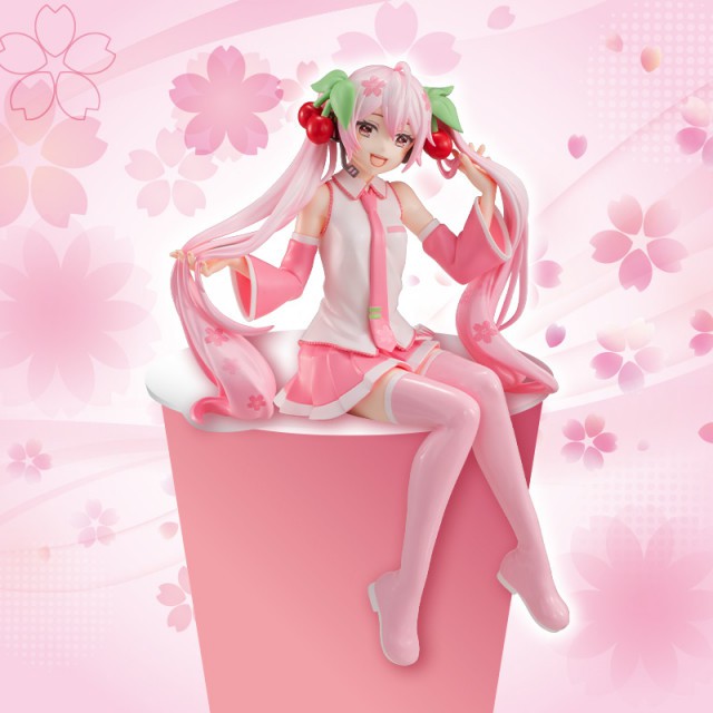 Mô hình chính hãng Gameprize - Vocaloid - Hatsune Miku - Noodle Stopper Figure - Sakura (FuRyu)
