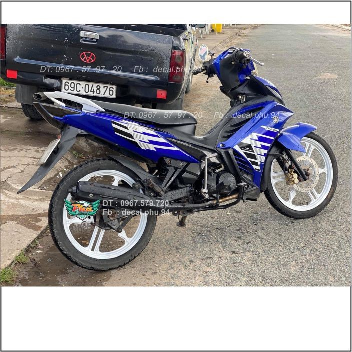 Tem Rời Exciter 135 Xanh Trắng đen (V)
