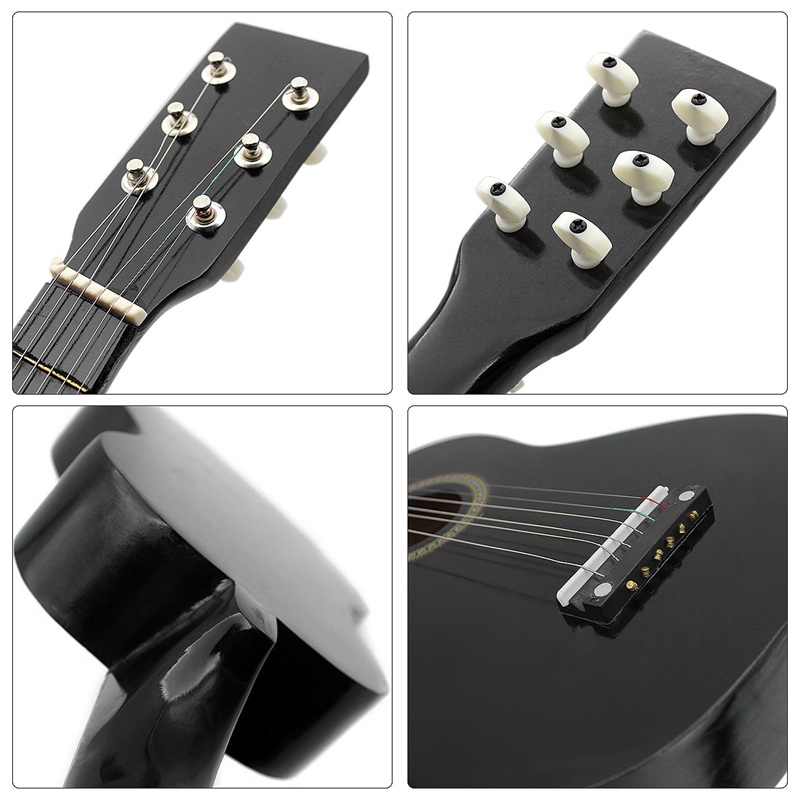 Đàn Guitar Mini 23 Inch 6 Dây Kèm Miếng Gảy Đàn Bằng Gỗ Dành Cho Trẻ Em Mới Bắt Đầu