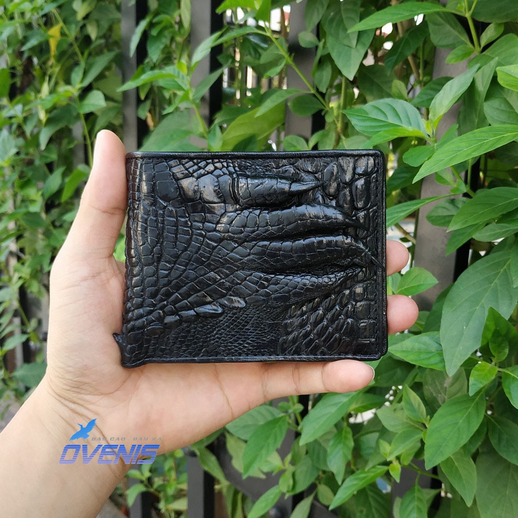 VÍ NAM NGANG NGUYÊN BÀN TAY CÁ SẤU 2 MẶT SANG CHẢNH