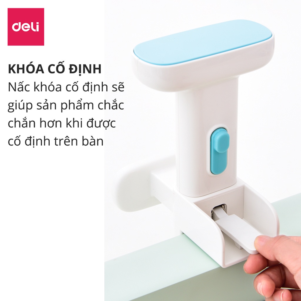 [Mã LIFEDL44 giảm 50K đơn 99K] Giá đỡ chống cằm, chống cận thị, hạn chế gù lưng cho bé Deli - màu hồng/ xanh - 70541