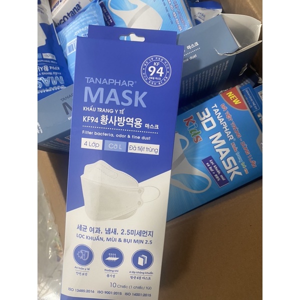 Khẩu trang y tế tanaphar mask KF94 10 chiếc