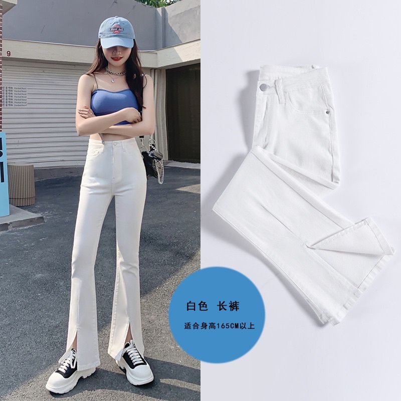 Quần jean leo sẻ gấu máy sành điệu