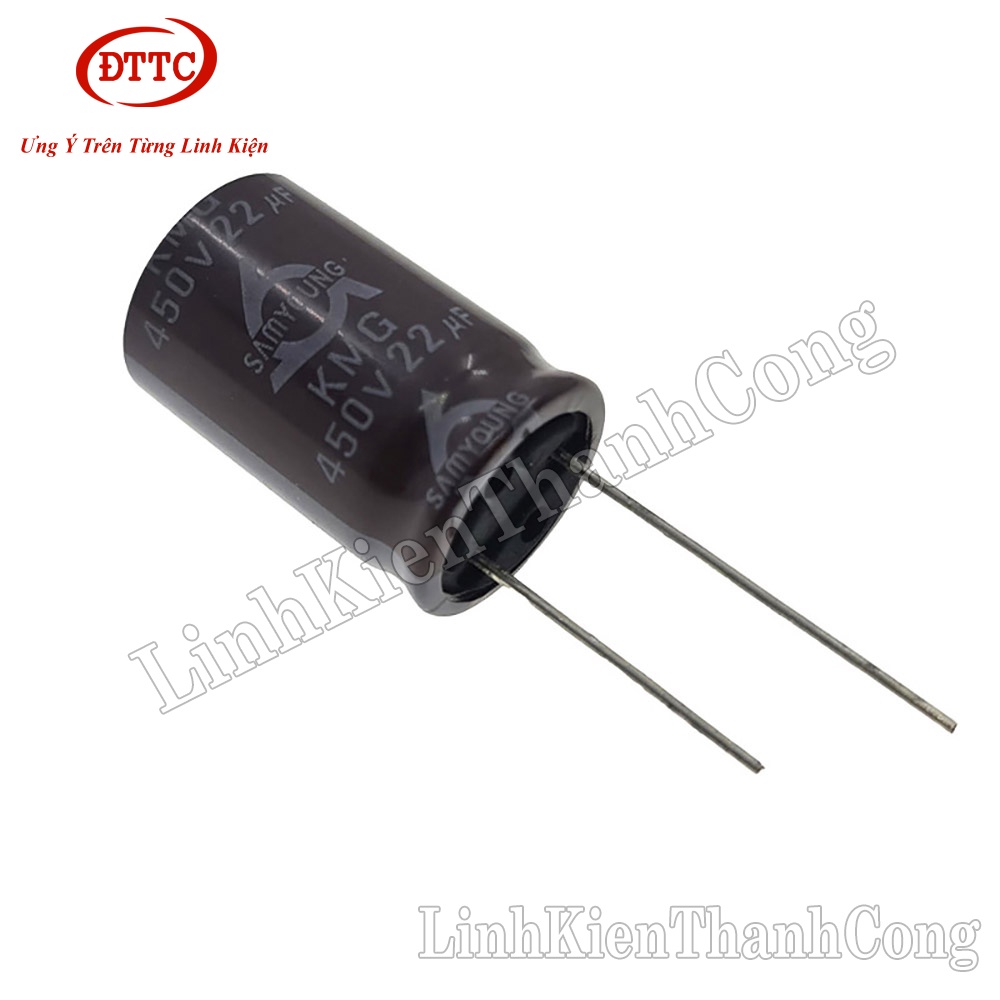 Tụ SAMYOUNG 22uF 450V (16x25mm)