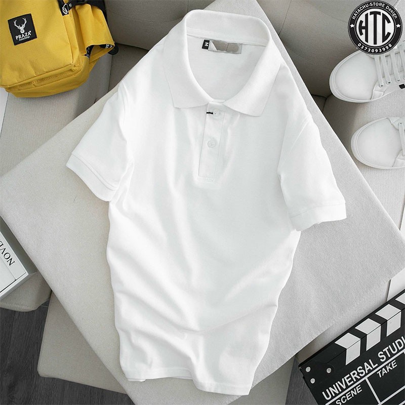 Áo phông nam, áo thun Polo nam Trơn cộc tay có cổ không viền | BigBuy360 - bigbuy360.vn