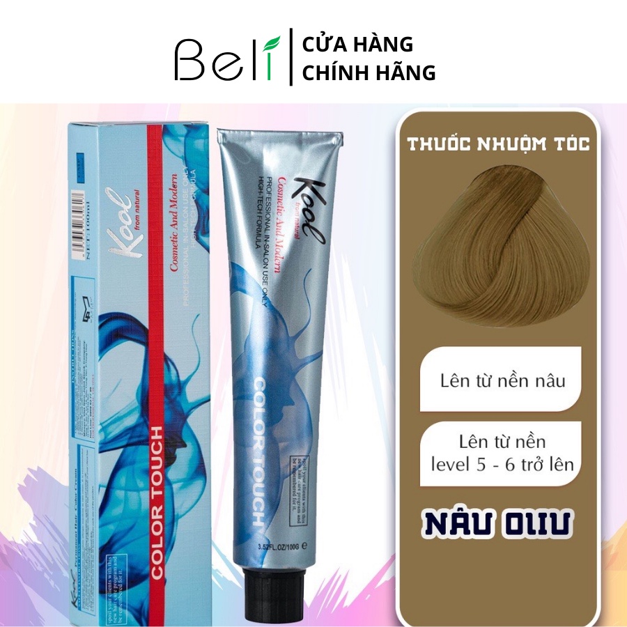 Thuốc Nhuộm Tóc Màu Nâu Oliu Olive Không Tẩy - Tuýp 100g - Beli Official Store