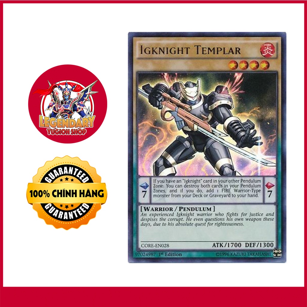 [Thẻ Bài Yugioh Chính Hãng] Igknight Templar