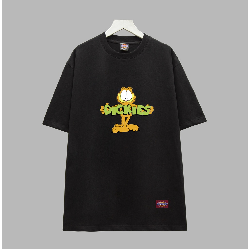 Áo thun MÈO DICKIES YGGENZ shop , Áo thun unisex nam nữ from rộng oversize chất liệu cotton 100%