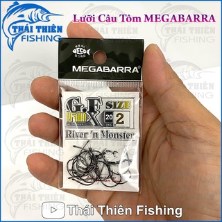 Lưỡi Câu Tôm Megabarra GFX River’n Monster Vỉ 20 Lưỡi