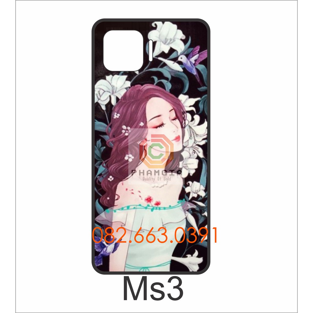 Ốp lưng ép kính Oppo A93 in hình dễ thương (p2)