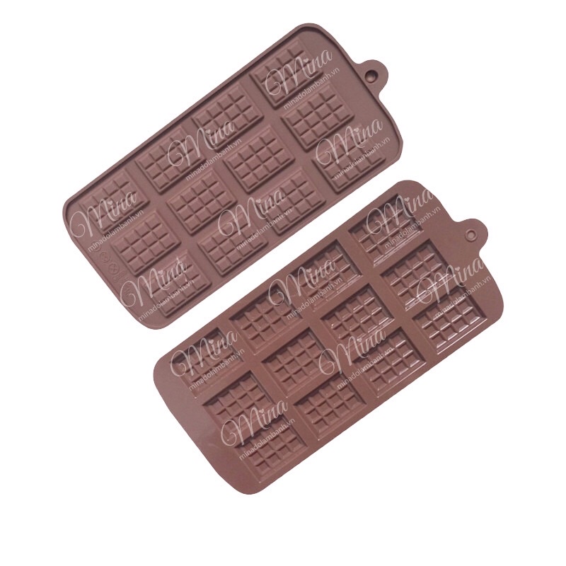 Khuôn Silicone hình Miếng Socola