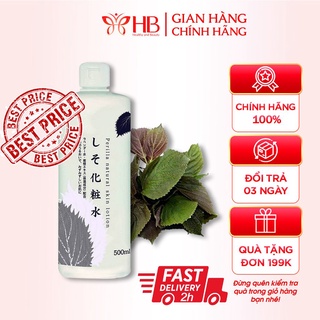 Nước hoa hồng lá tía tô Perilla Natural Skin Lotion 500ml Nhật Bản