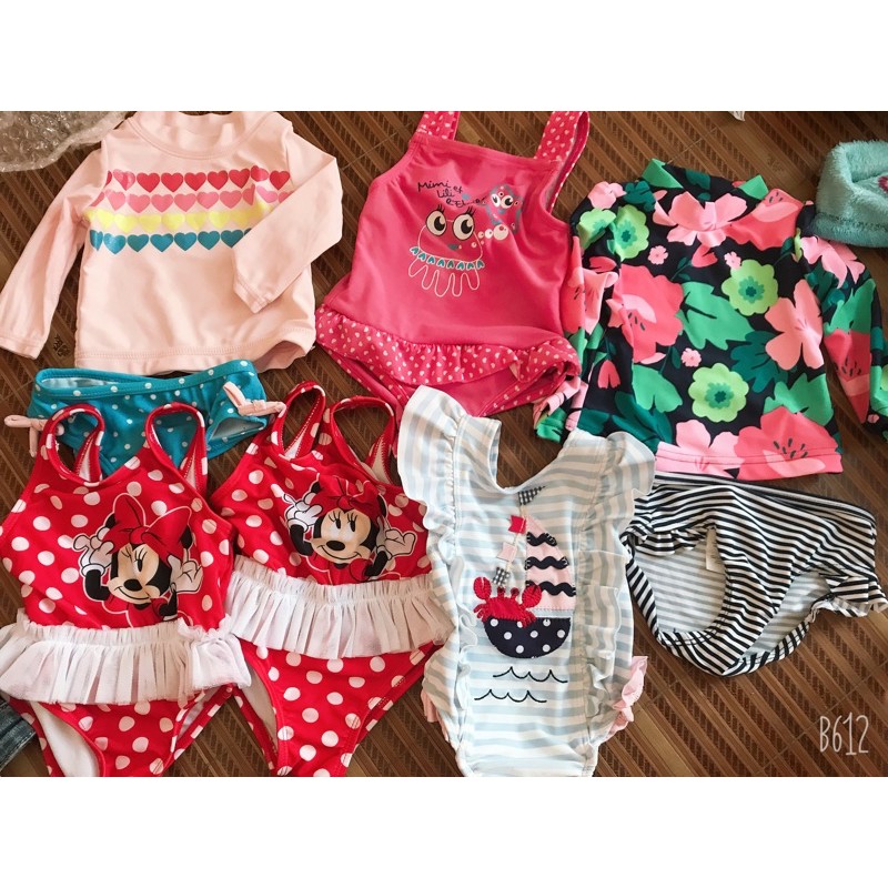 đồ bơi cho bé gái sz 3-6m
