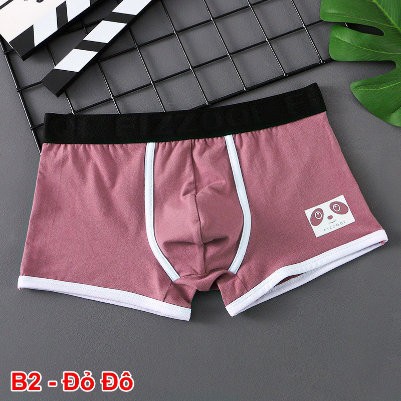 Quần lót nam cao cấp FIZZOQI QS8 quần sịp đùi 4 màu, chất cotton, đầy đủ size từ 38-105kg