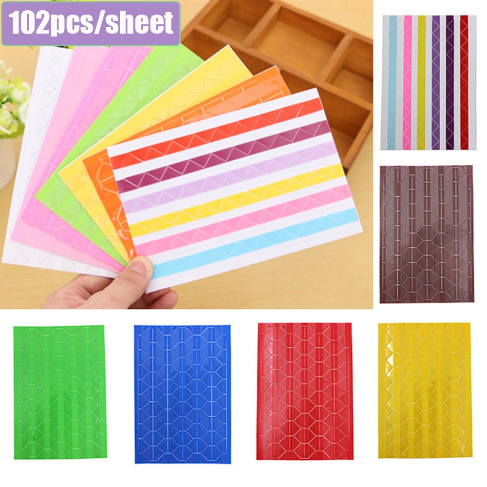 10 sheets DIY Colorful Photo Corner Scrapbook Paper Photo Albums Frame Picture Decoration PVC Stickers