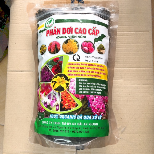Phân Dơi Cao Cấp Dạng Viên Nén Dinh Dưỡng Cho Cây 1KG