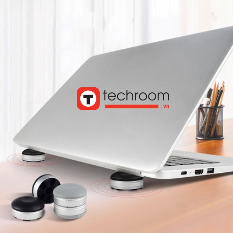Bi kê tản nhiệt Laptop, Macbook, kiêm giá đỡ tản nhiệt laptop, hợp kim nhôm, Collball - Techroom.vn