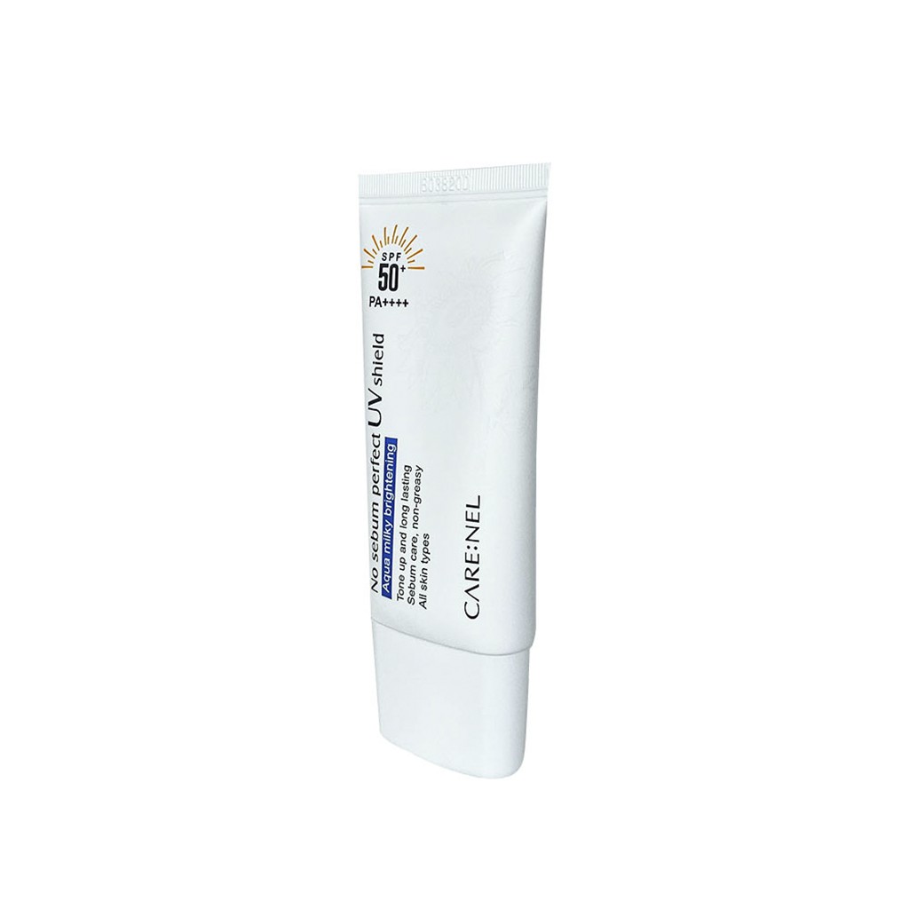 Kem Chống Nắng Nâng Tone Da Care:nel No Sebum Perfect UV Shield SPF50+ PA++++ (50ml)