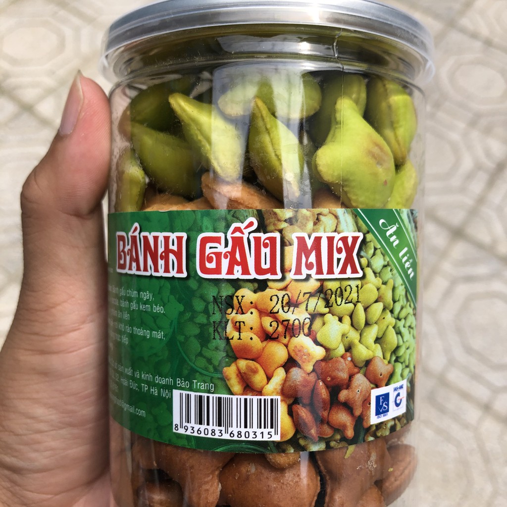 Bánh gấu nhân kem mix 3 vị 270g IMINT FOOD ĐỒ ĂN VẶT