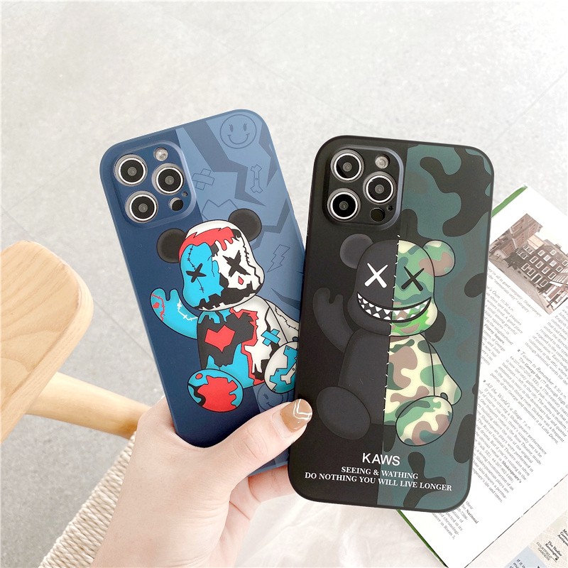 Ốp lưng iphone Kaws Seeing cạnh vuông 6/6plus/6s/6splus/7/7plus/8/8plus/x/xr/xs/11/12/13/pro/max/plus/promax