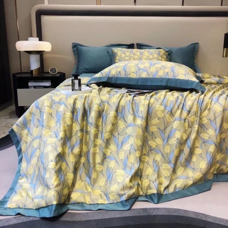 Chăn Hè Cotton Lụa Thái Hàng Nhập Khẩu Cao Cấp Cực Mềm Mịn - Mát Nhẹ Kích Thước Chăn 2mx2m3