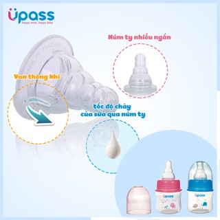 Chính hãng Núm ty cổ hẹp cổ thường cổ rộng Upass Thái Lan siêu mềm có van