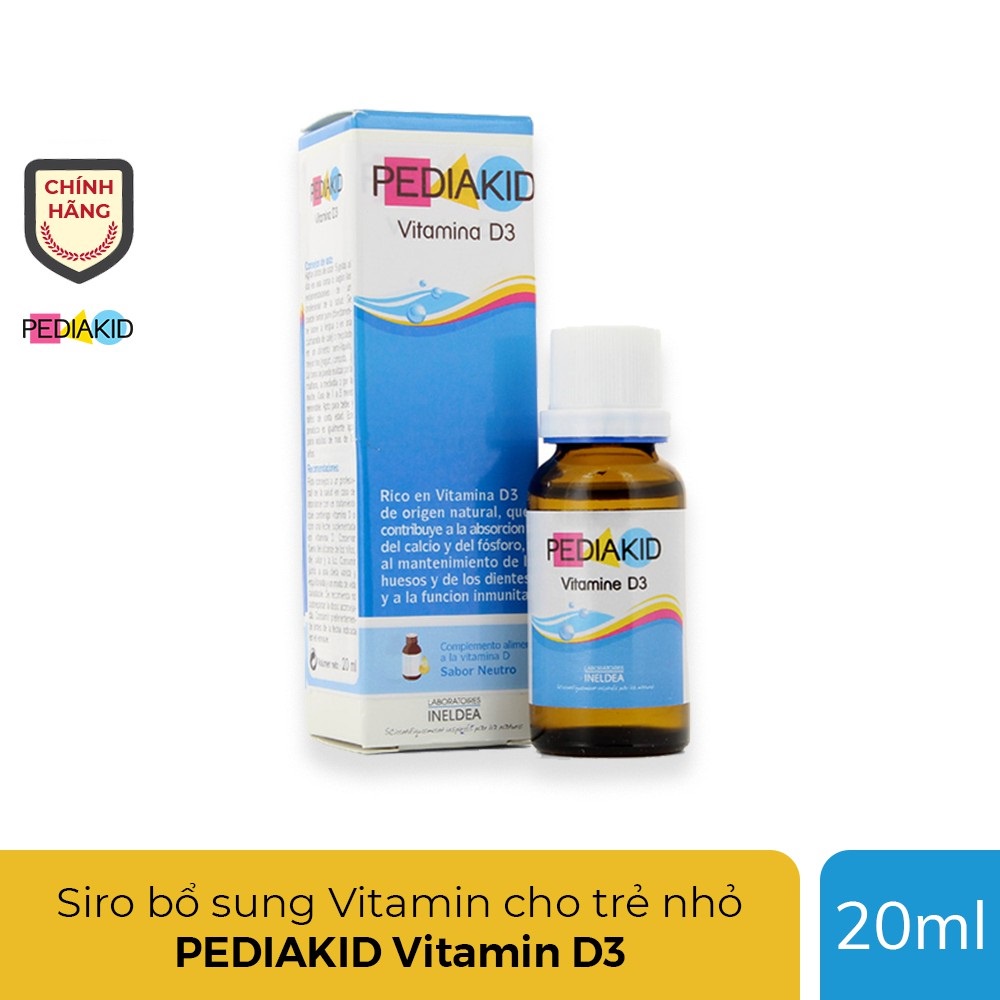 Pediakid siro các loại ( Viatmin D3, Sắt và vitamin B3, siro kích thích ăn ngon)