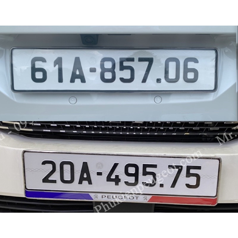 Khung biển số cao cấp xe Peugeot 2008 Peugeot 3008 Peugeot 5008