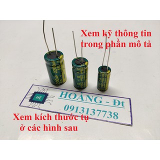 Tụ hoá 2200uf 16v/ 25v/ 35v/ 50v