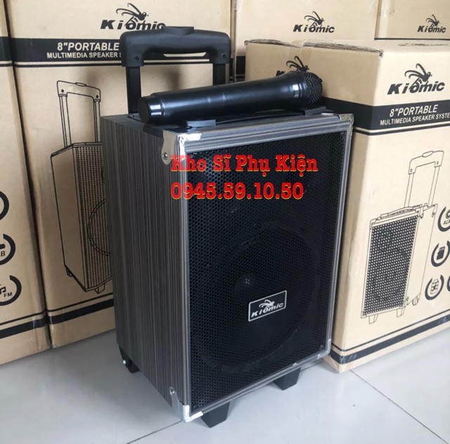 Loa kéo KARAOKE di động Q8 2 tấc 01 mic