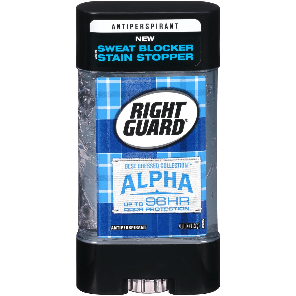 Lăn khử mùi nam dạng gel Right Guard Best Dressed Antiperspirant Deodorant Gel Alpha 113g (Mỹ)