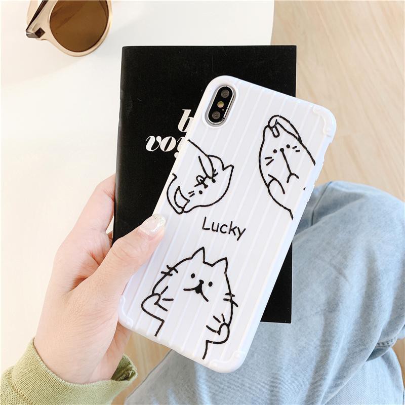 [ OPPO ] Ốp Lưng Sọc Nổi Cat Happy - S007 | BigBuy360 - bigbuy360.vn