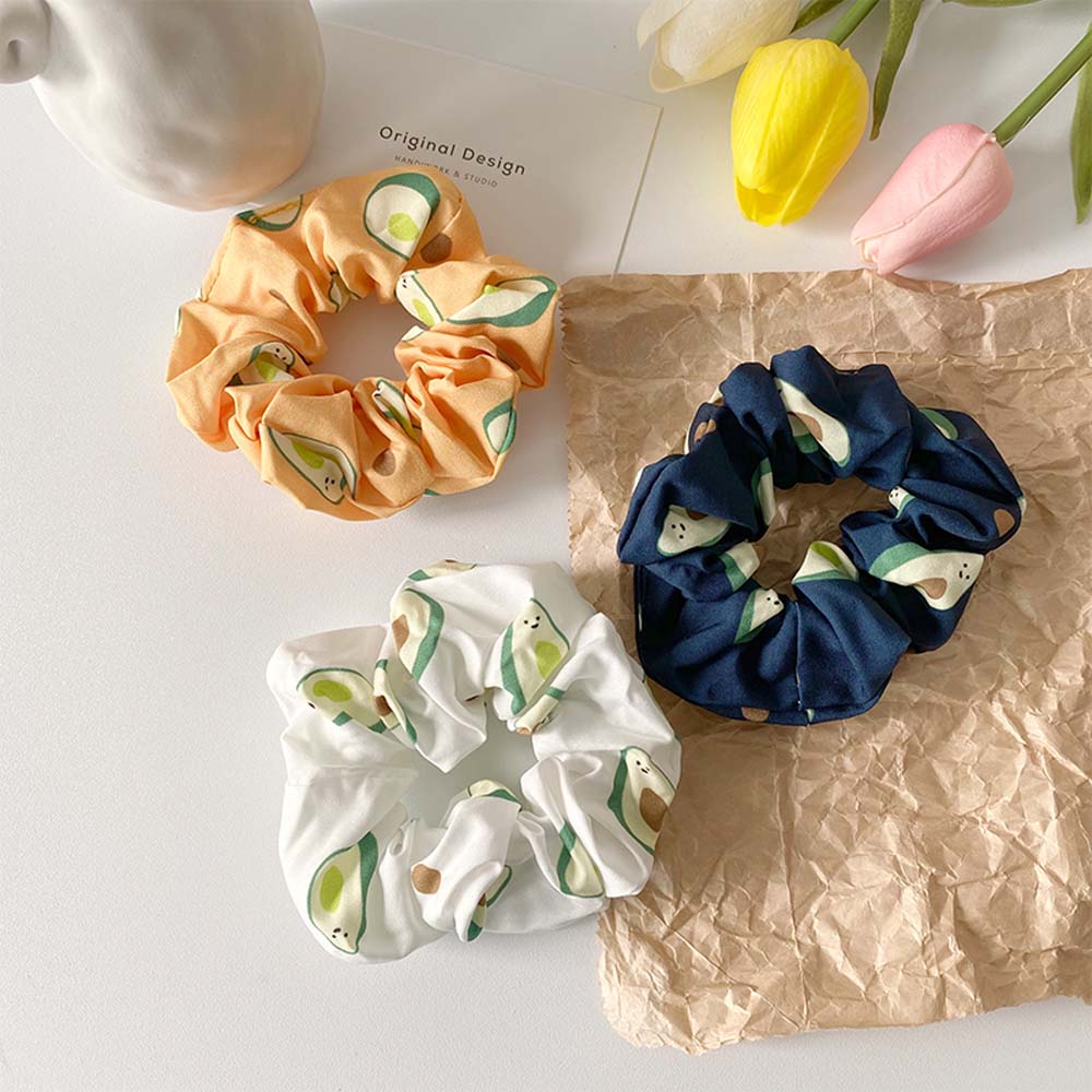 Dây Cột Tóc Đàn Hồi Hình Quả Bơ Phong Cách Hàn Quốc Cho Nữ