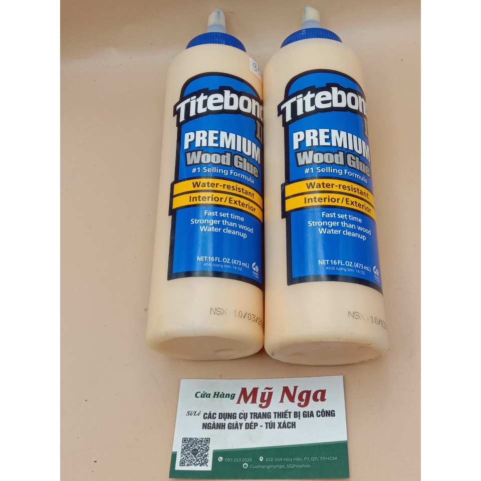 Keo xanh Titebond - Keo dán gỗ Titebond - nhãn xanh 473ml - Keo Titebond