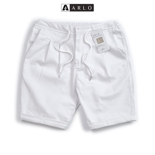 Quần Short Kaki ARETHA Xắn Gấu Chất Liệu Kaki Thun Cao Cấp Co Dãn Nhẹ Màu Trắng - ARLO