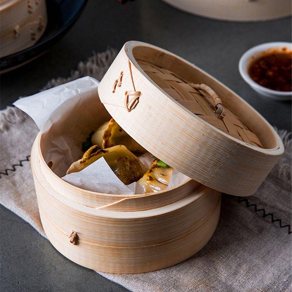 Lồng Tre Hấp Dimsum Có Nắp Đậy Tiện Dụng