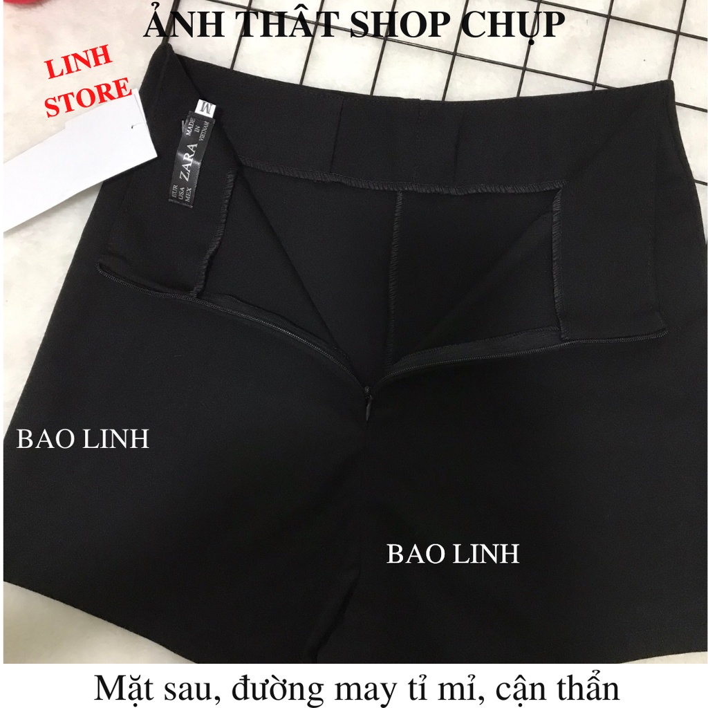 Quần Short Nữ Mặc Nhà LINH STORE Dáng Legging Cạp Chun Lưng Cao Chất Liệu Umi Đẹp Co Dãn