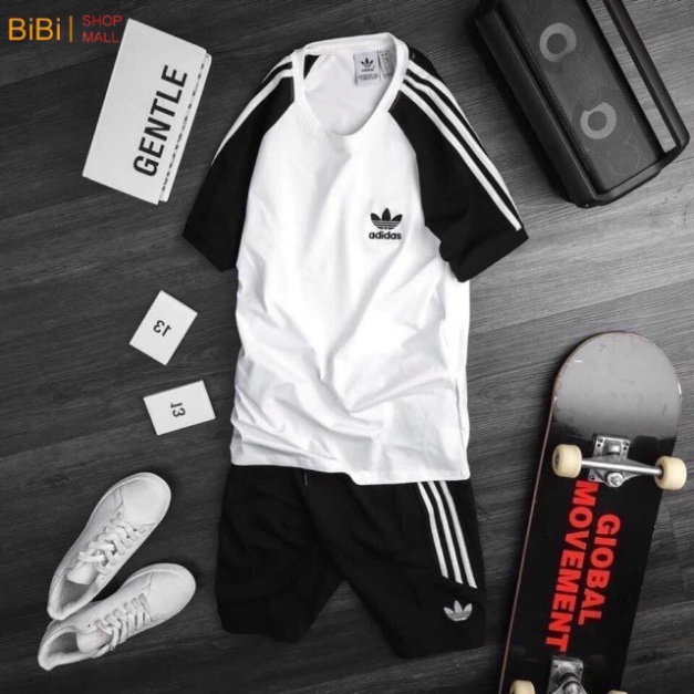 Bộ Hè Nam, Bộ Thể Thao Nam Tay Kẻ 3 Vạch das < //