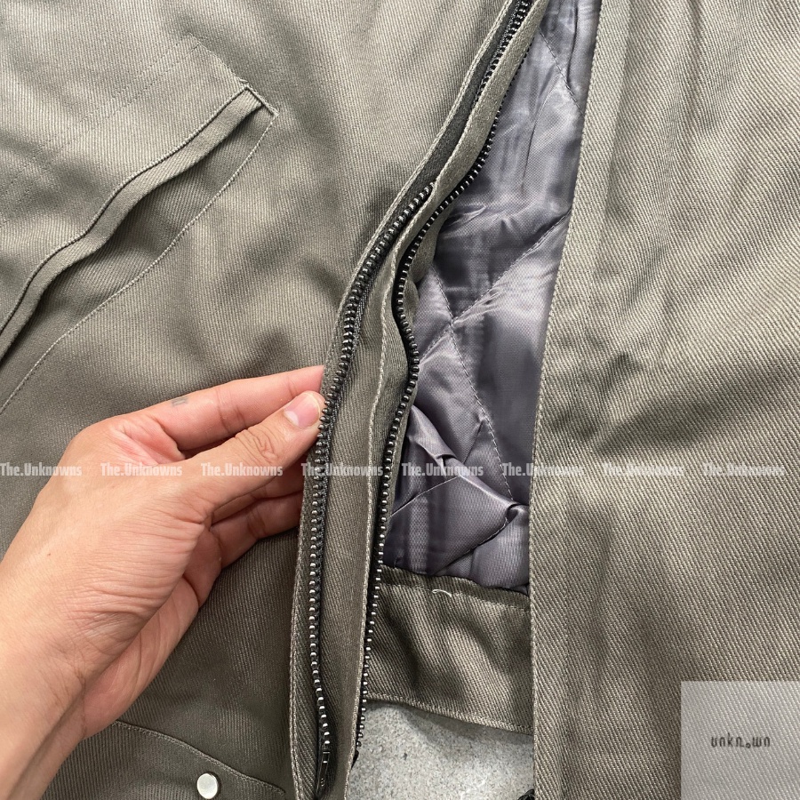 👑👑-Áo Khoác  Bomber Jacket Fear of God Sixth Collection God Grey, Áo Bomber Jacket FOG cao cấp